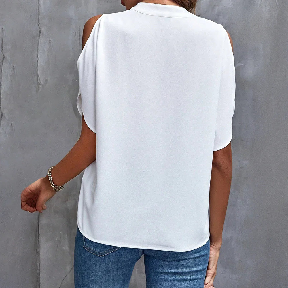 Marta | Blusa Fluida con Hombros Descubiertos