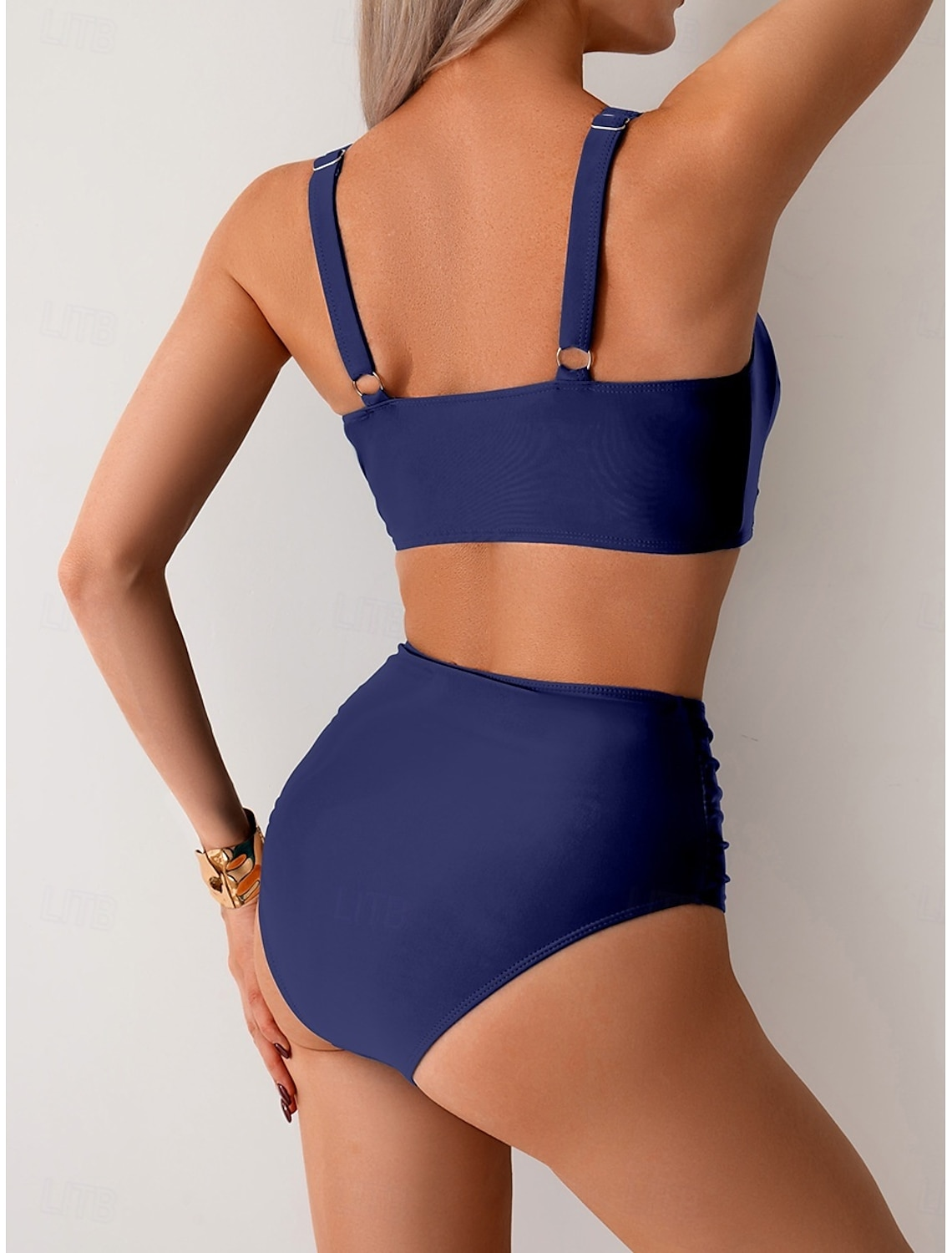 Daniela | Bikini de Mujer con Top Anudado y Braguita de Cintura Alta