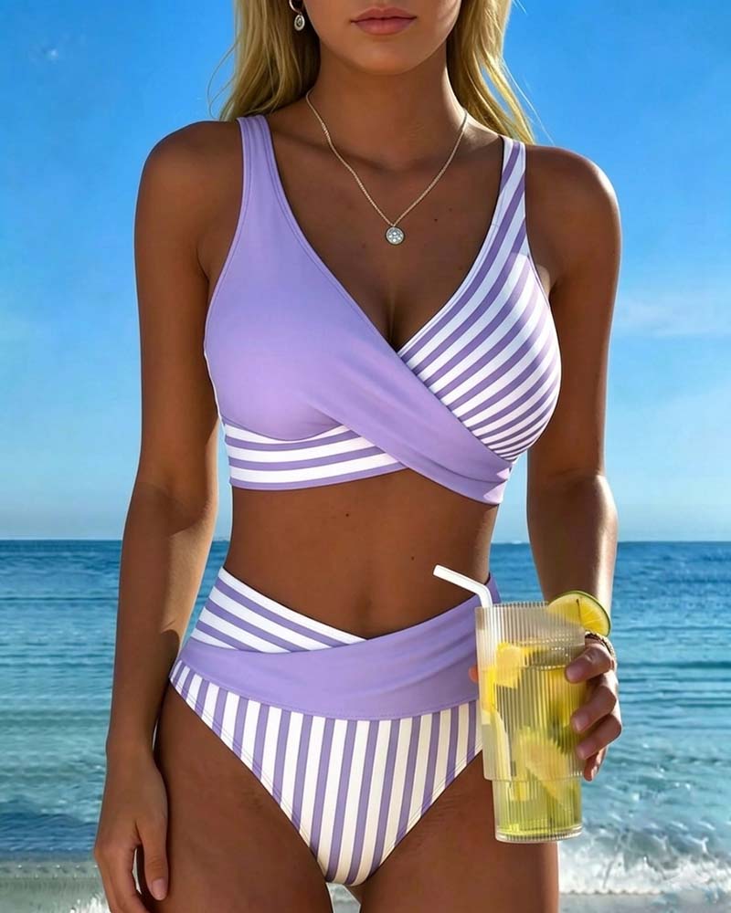 Nuria | Bikini Cruzado de Tiro Alto