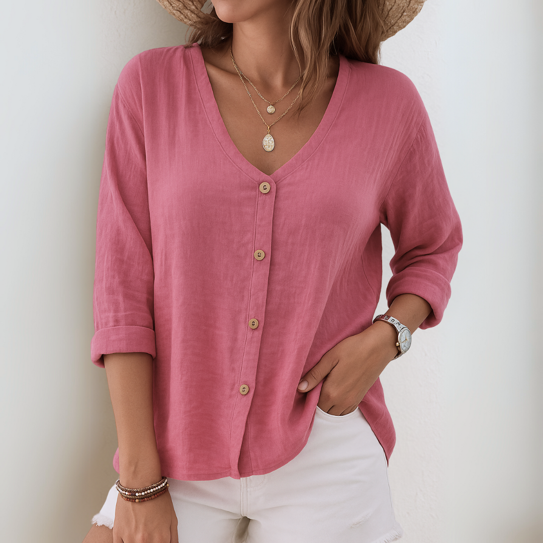 Ariadna | Blusa Ligera con Botones