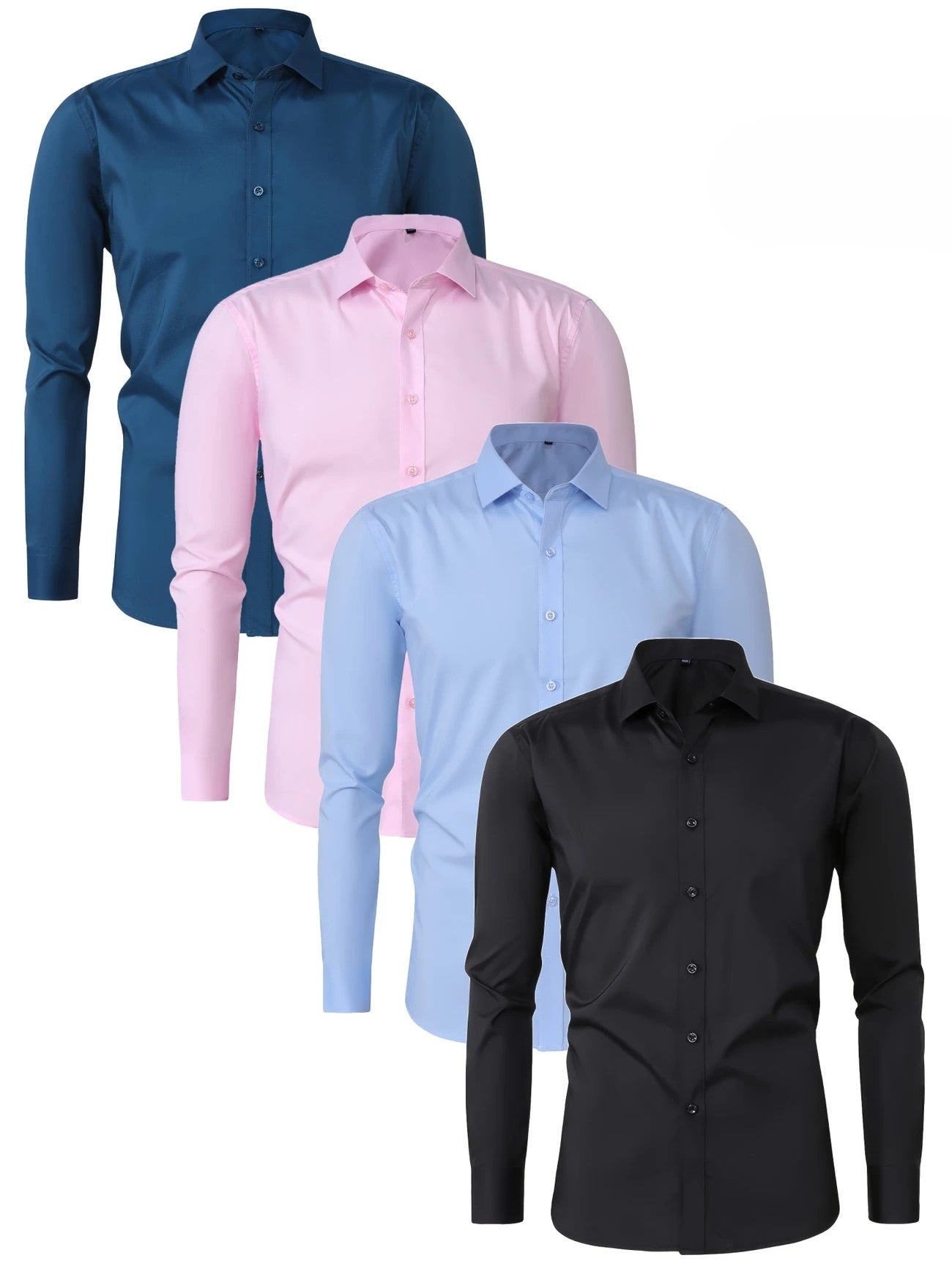 Guillermo | Camisa Elegante de Manga Larga con Botones