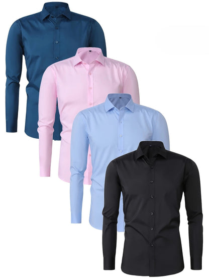 Guillermo | Camisa Elegante de Manga Larga con Botones