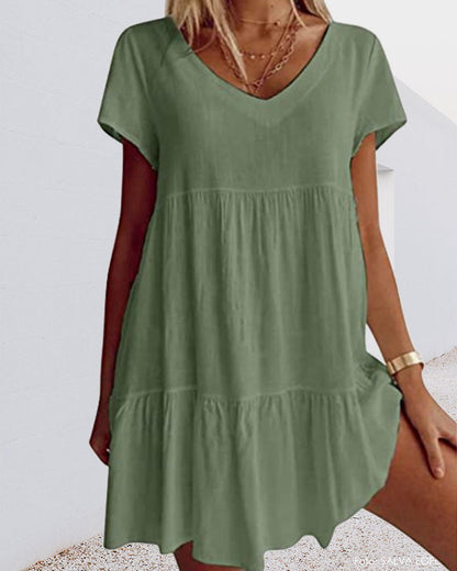 Irene | Vestido Corto con Escote en V