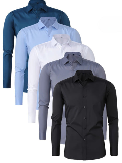Guillermo | Camisa Elegante de Manga Larga con Botones
