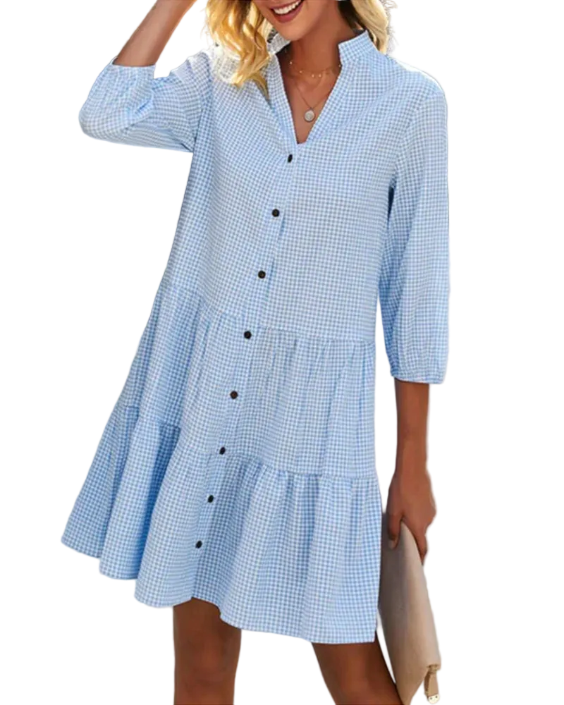 Nerea | Vestido Camisero de Cuadros Vichy
