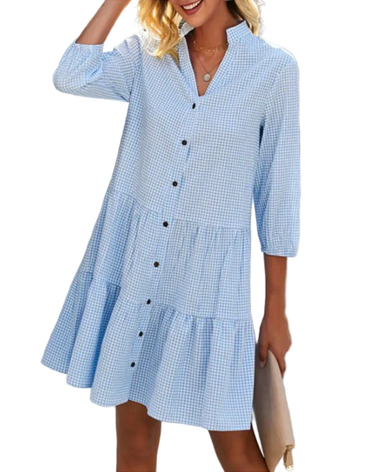 Nerea | Vestido Camisero de Cuadros Vichy