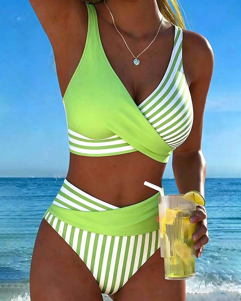 Nuria | Bikini Cruzado de Tiro Alto