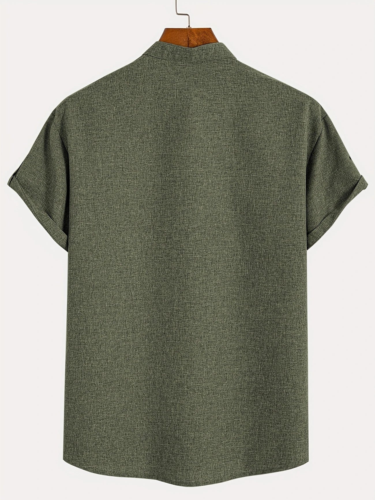Lucas | Camisa Elegante de Manga Corta con Cuello Alto