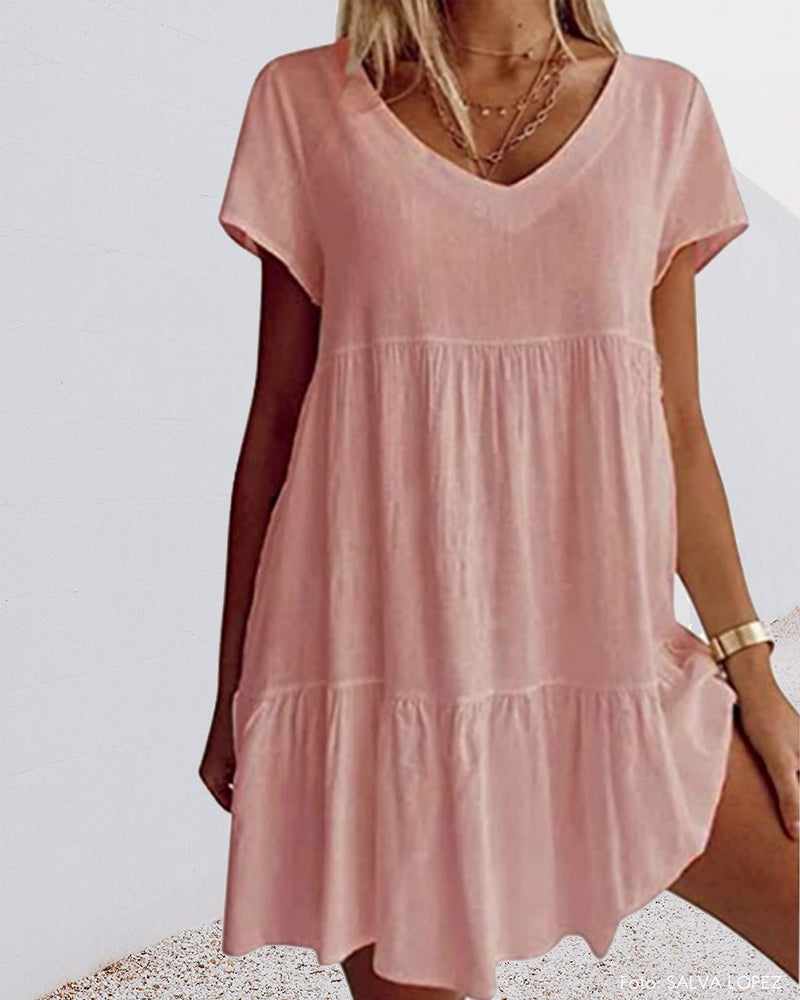 Irene | Vestido Corto con Escote en V