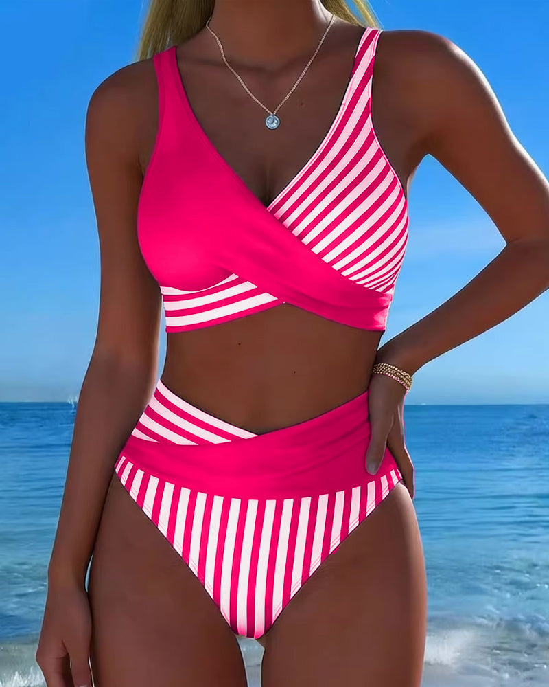 Nuria | Bikini Cruzado de Tiro Alto