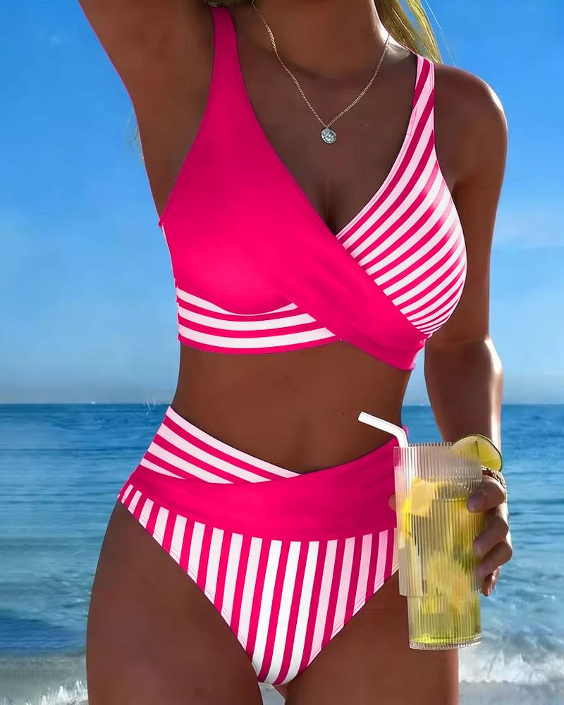Nuria | Bikini Cruzado de Tiro Alto