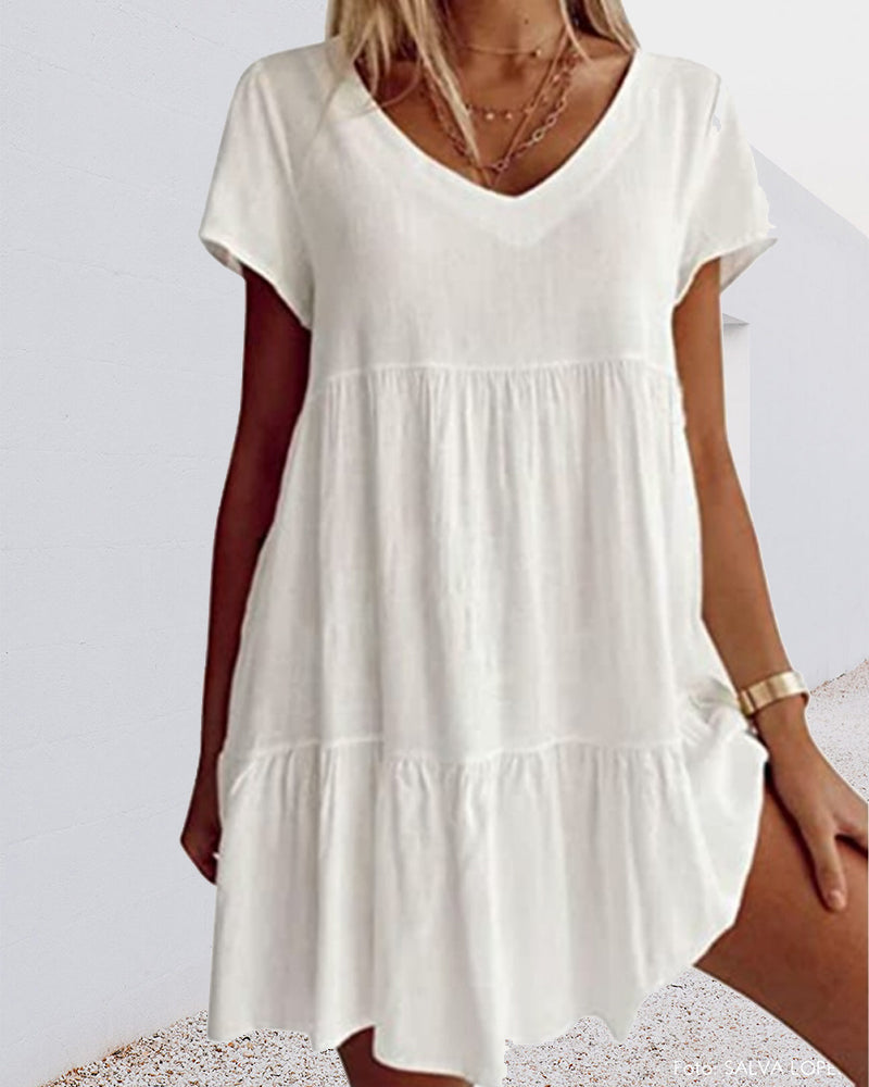 Irene | Vestido Corto con Escote en V