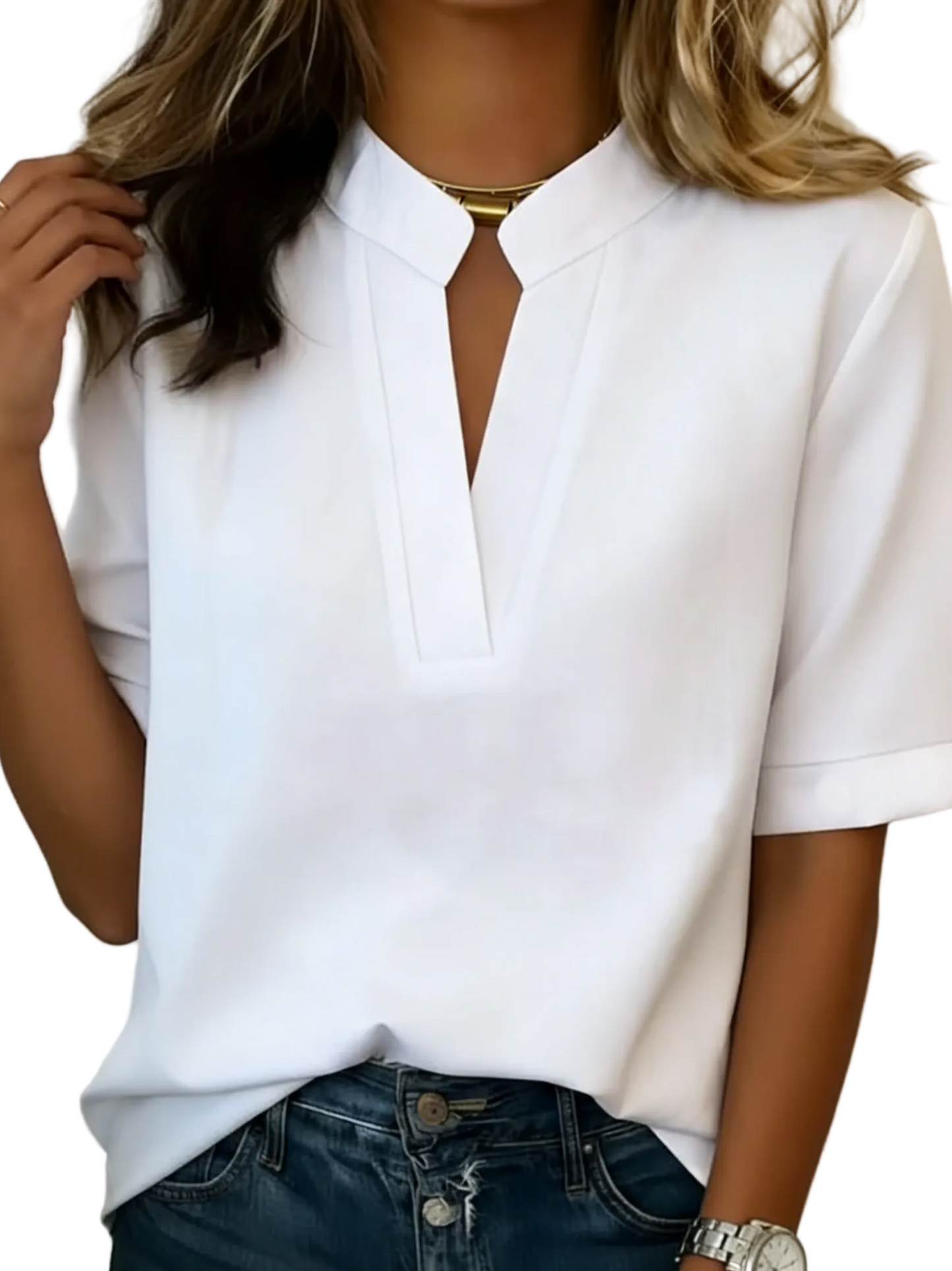 Elisa | Blusa con cuello elegante