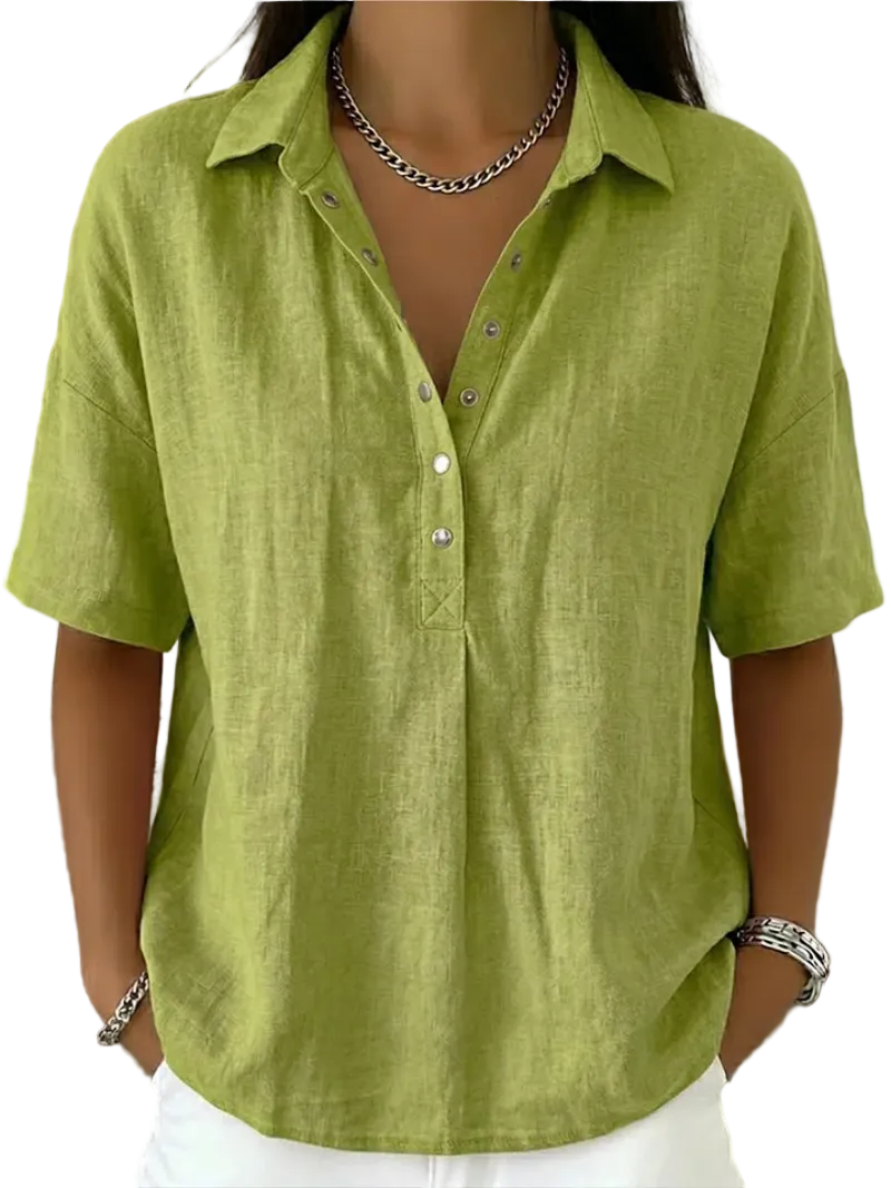 Violeta | Blusa con cuello y botones