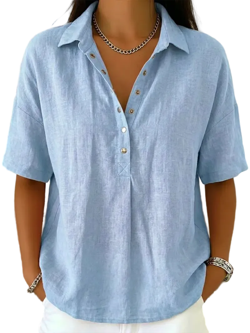 Violeta | Blusa con cuello y botones