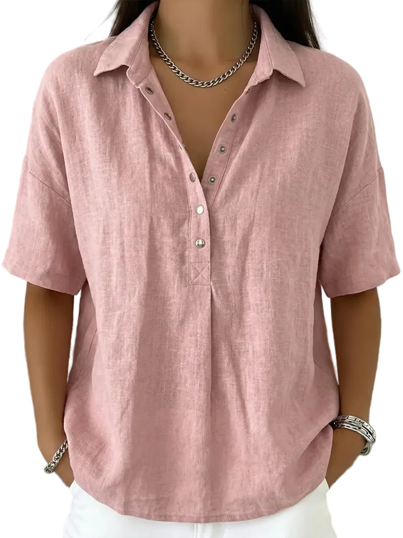 Violeta | Blusa con cuello y botones