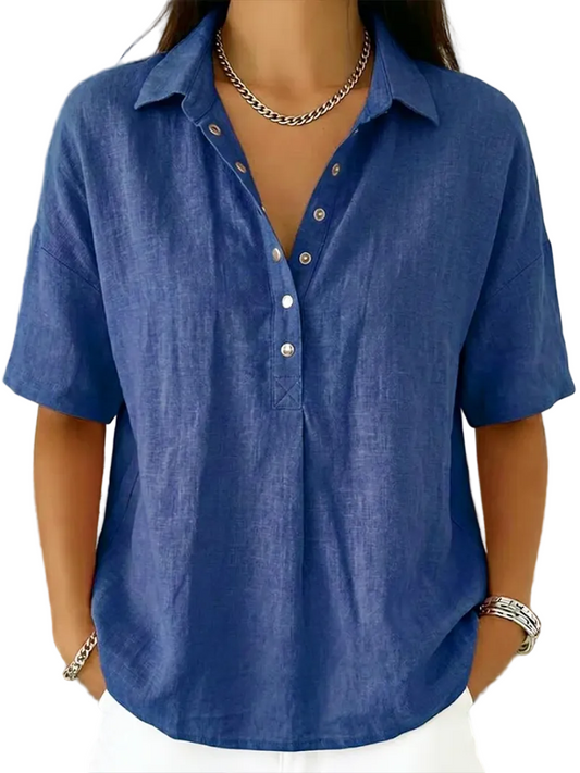 Violeta | Blusa con cuello y botones