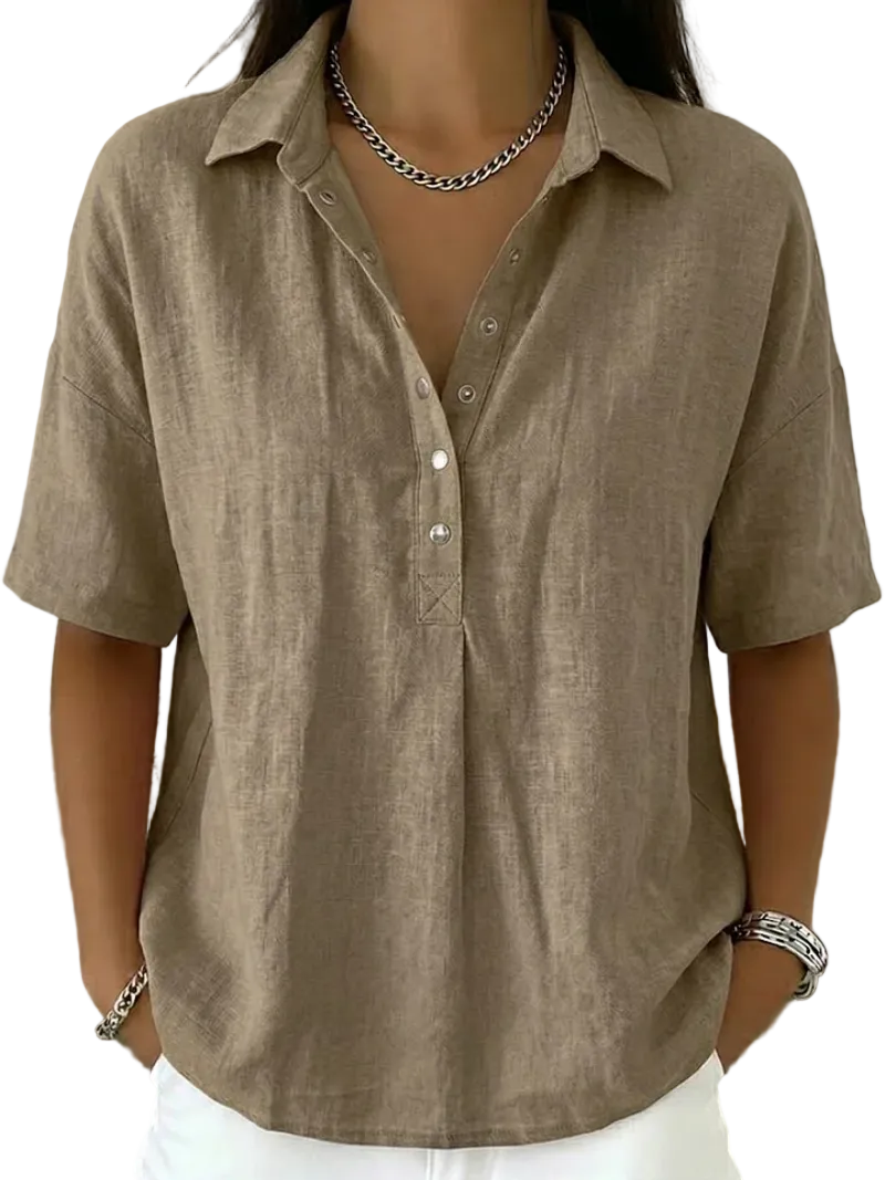Violeta | Blusa con cuello y botones