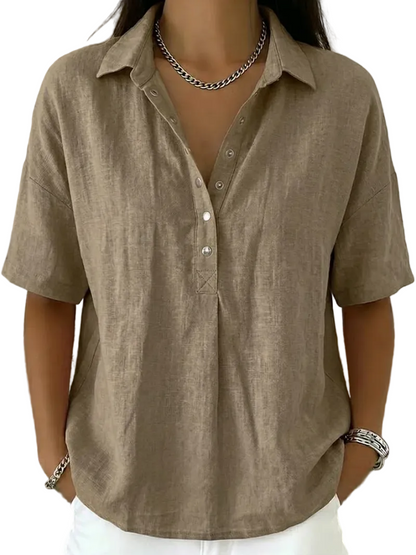 Violeta | Blusa con cuello y botones