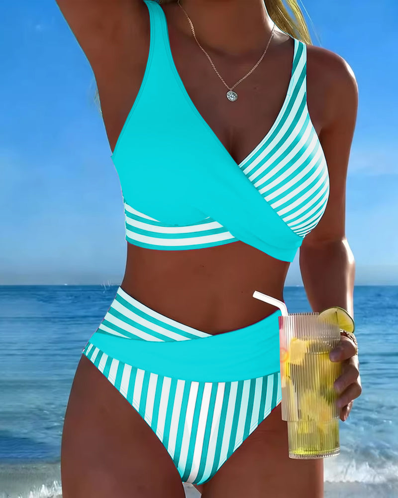 Nuria | Bikini Cruzado de Tiro Alto