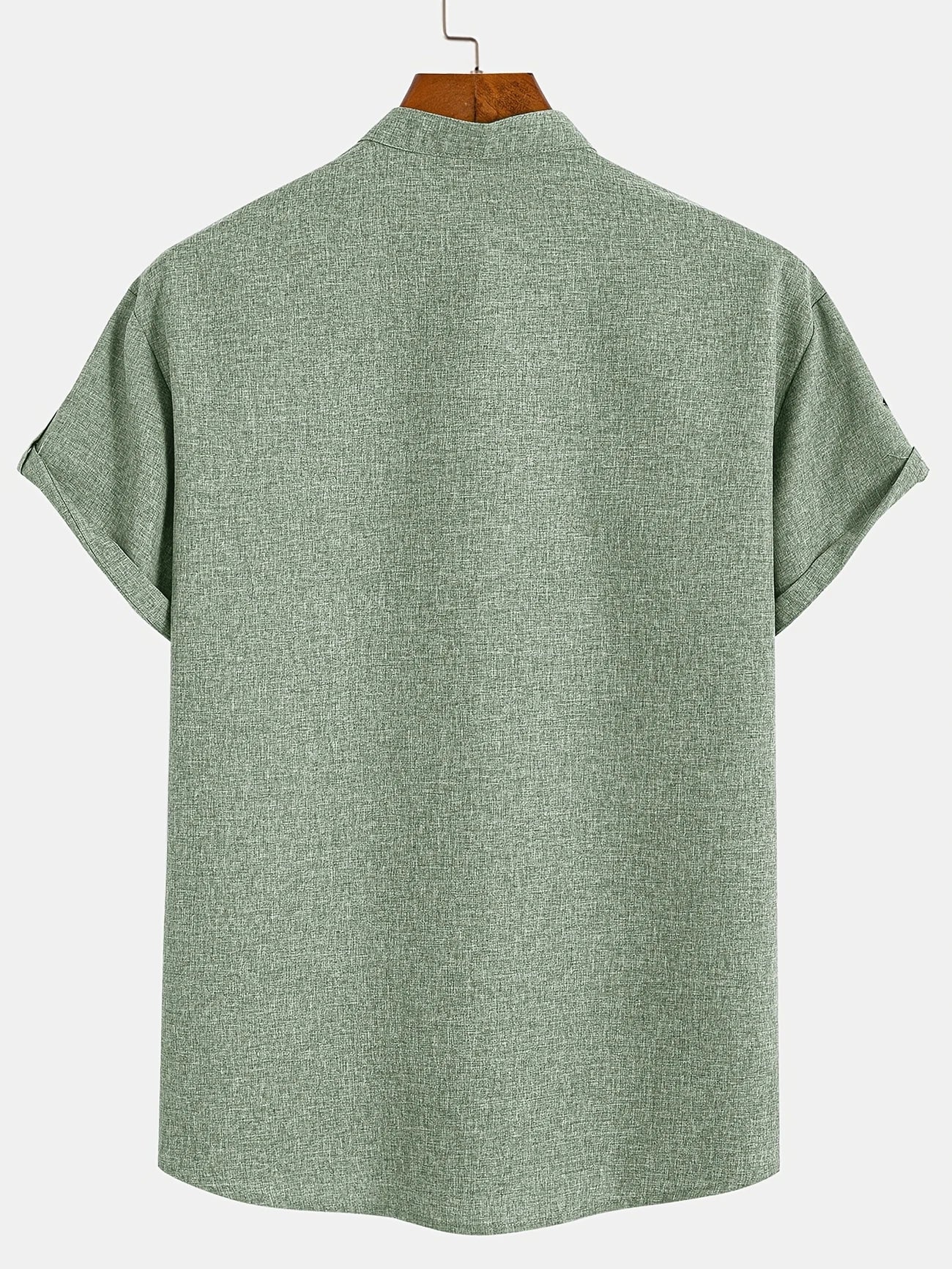 Lucas | Camisa Elegante de Manga Corta con Cuello Alto