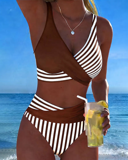 Nuria | Bikini Cruzado de Tiro Alto