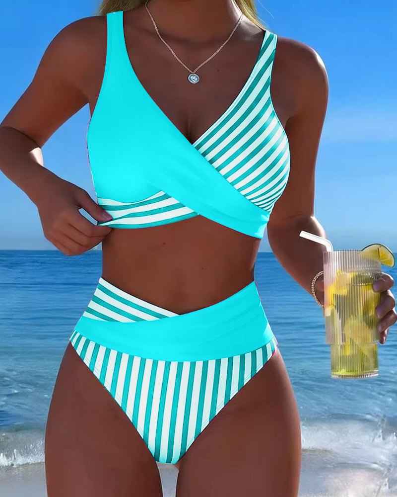 Nuria | Bikini Cruzado de Tiro Alto