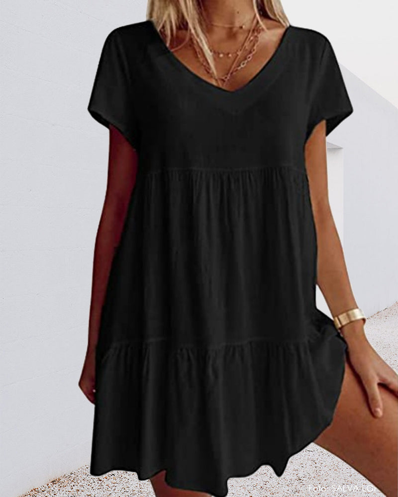 Irene | Vestido Corto con Escote en V