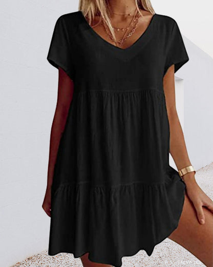 Irene | Vestido Corto con Escote en V