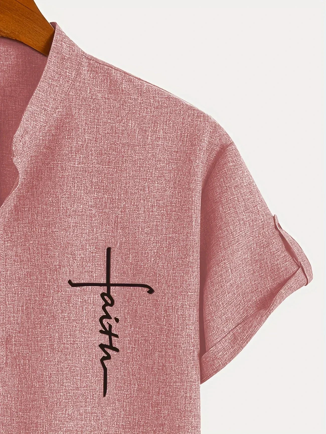 Lucas | Camisa Elegante de Manga Corta con Cuello Alto