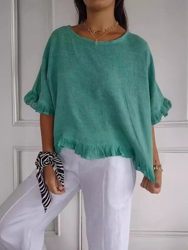 Kiki | Blusa Casual Elegante de Algodón