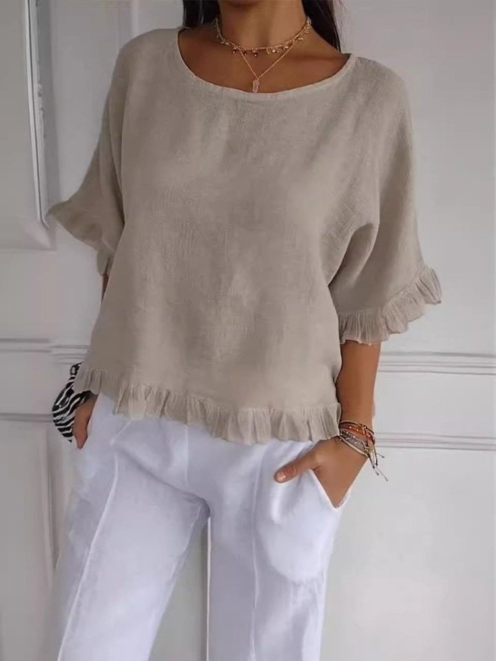 Kiki | Blusa Casual Elegante de Algodón