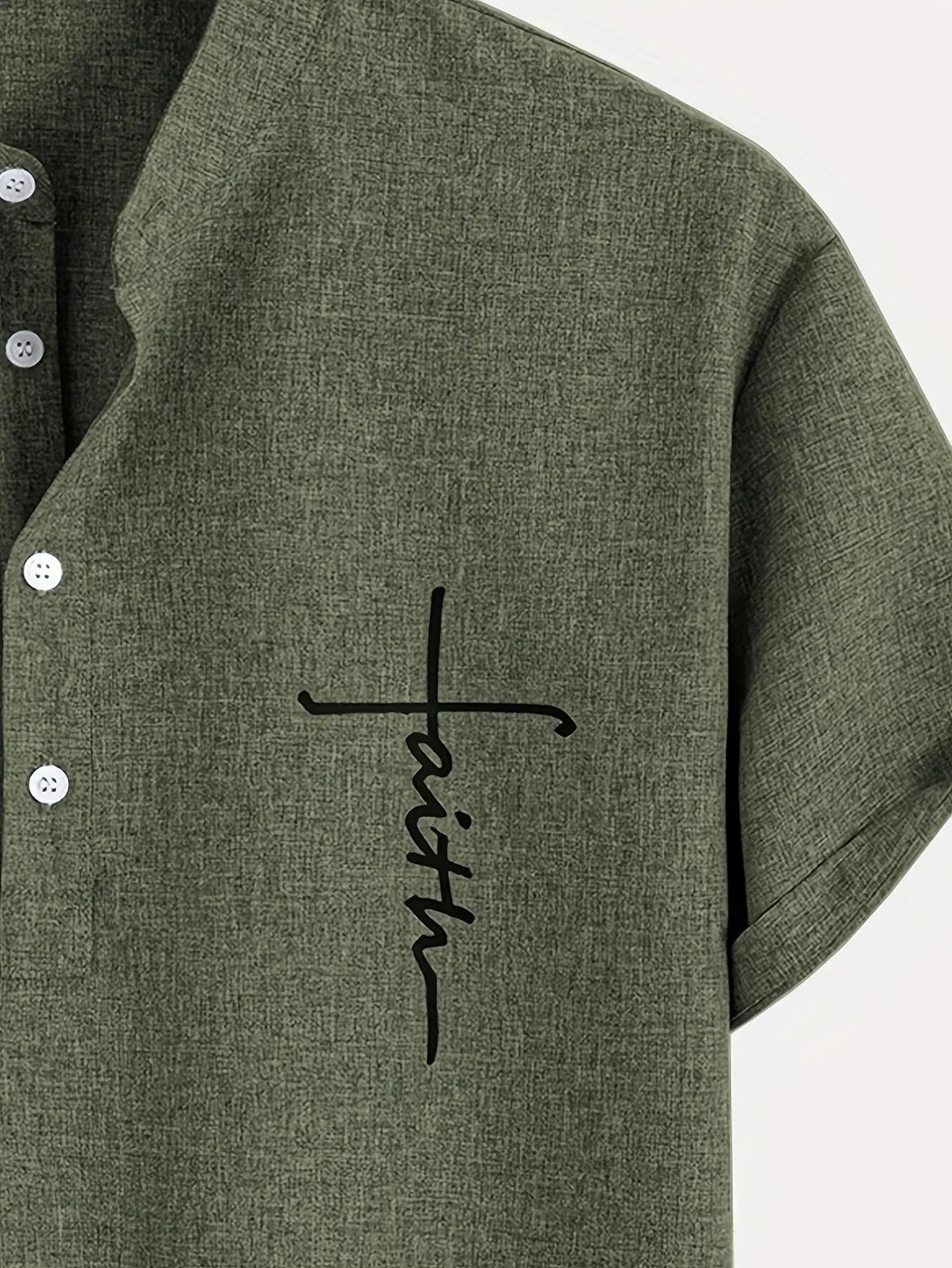 Lucas | Camisa Elegante de Manga Corta con Cuello Alto