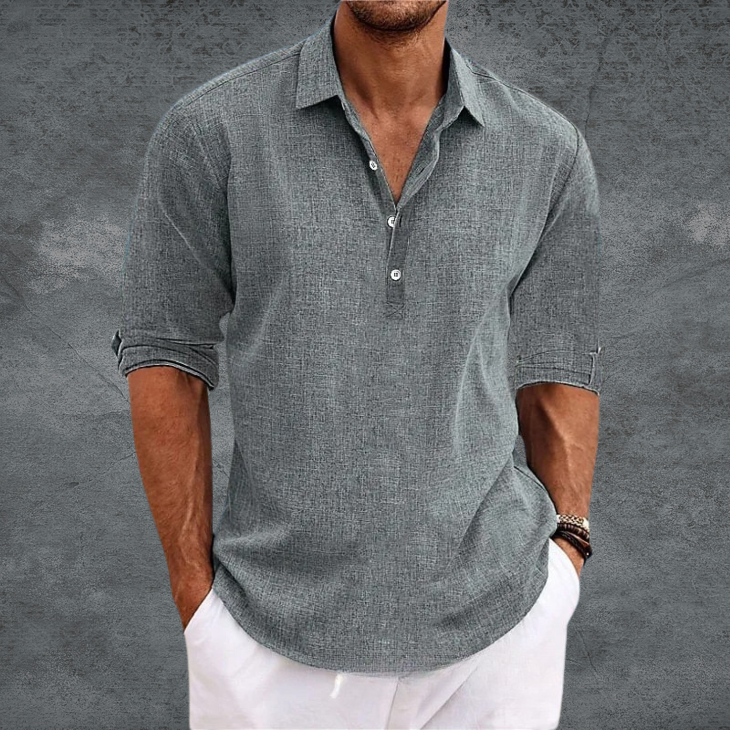 Fernando | Camisa Texturizada de Manga Corta