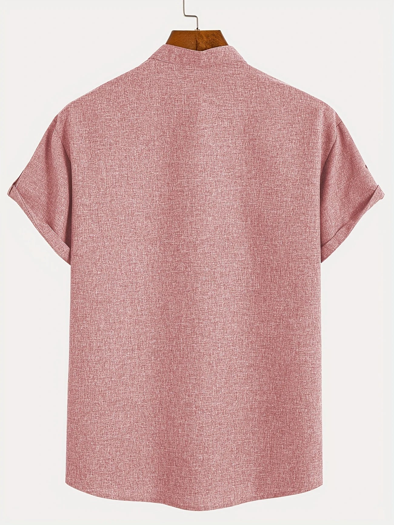 Lucas | Camisa Elegante de Manga Corta con Cuello Alto