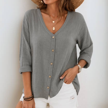 Ariadna | Blusa Ligera con Botones