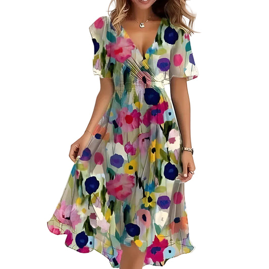 Sara | Vestido Fluido con Escote en V