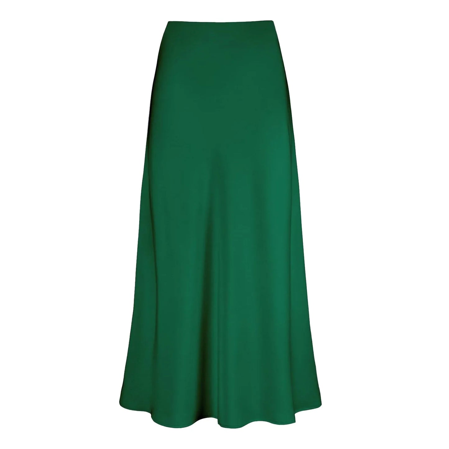 Adriana | Falda Larga Satinada de Corte Fluido
