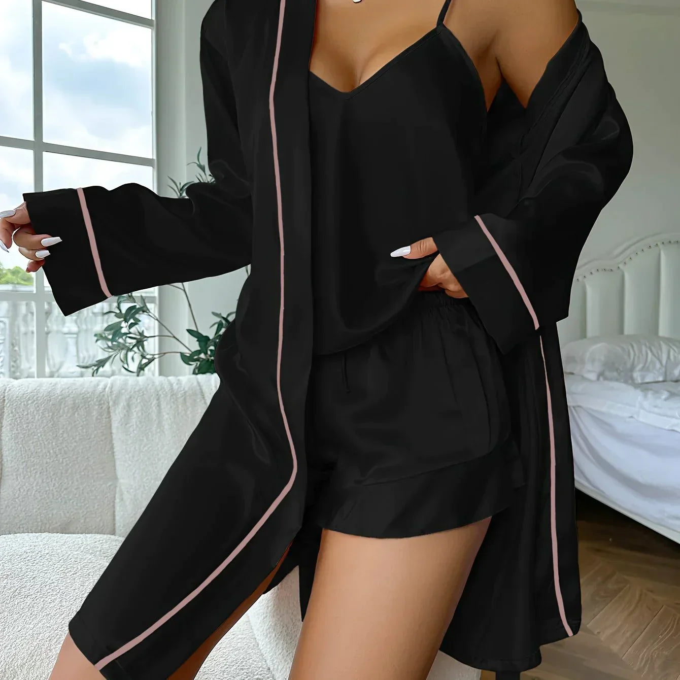 Elisa | Conjunto de Pijama Satinado