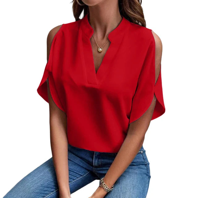 Marta | Blusa Fluida con Hombros Descubiertos