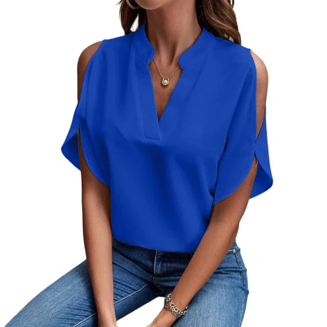 Marta | Blusa Fluida con Hombros Descubiertos
