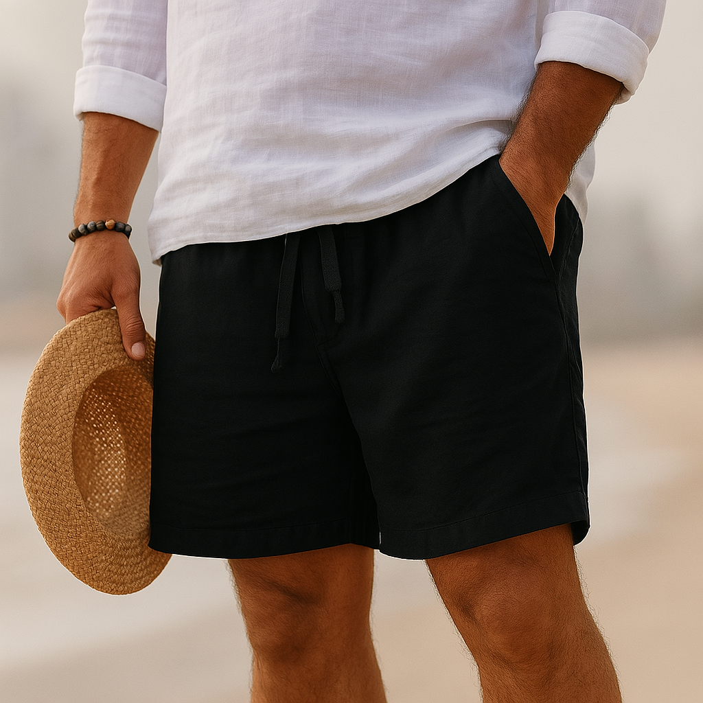 Álvaro | Shorts Elegantes de Lino con Cintura Elástica