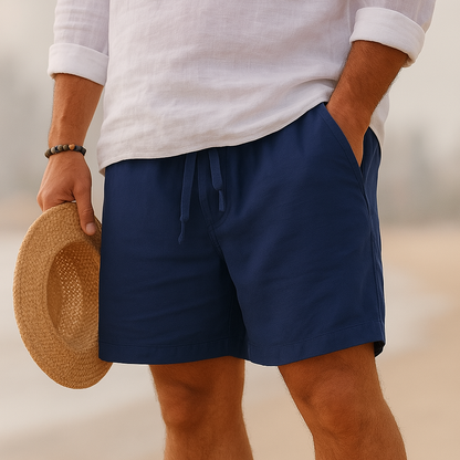 Álvaro | Shorts Elegantes de Lino con Cintura Elástica