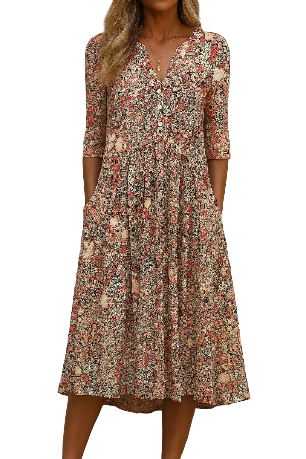 Valeria | Vestido elegante de estampado floral