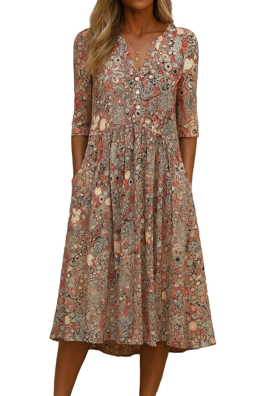 Valeria | Vestido elegante de estampado floral