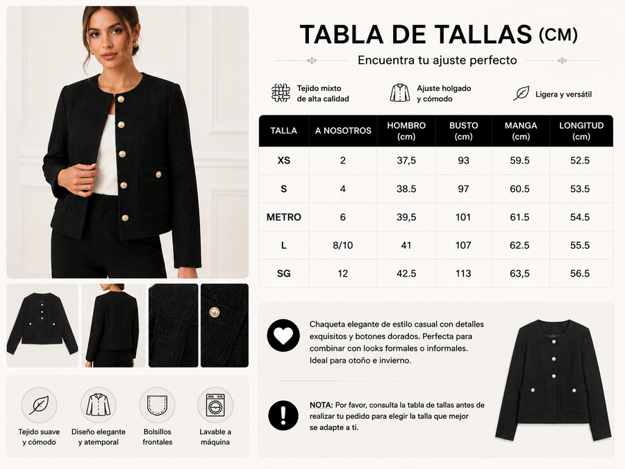 Guía de tallas