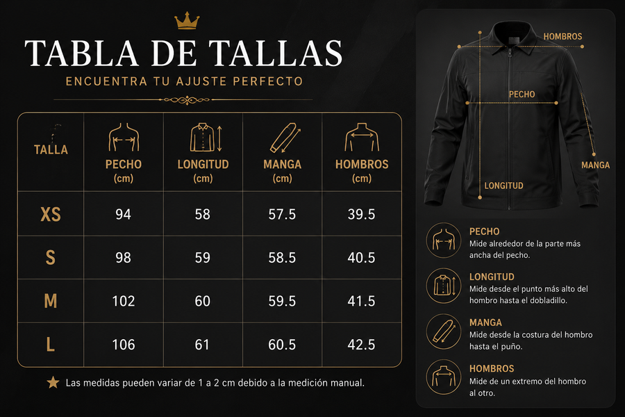 Guía de tallas