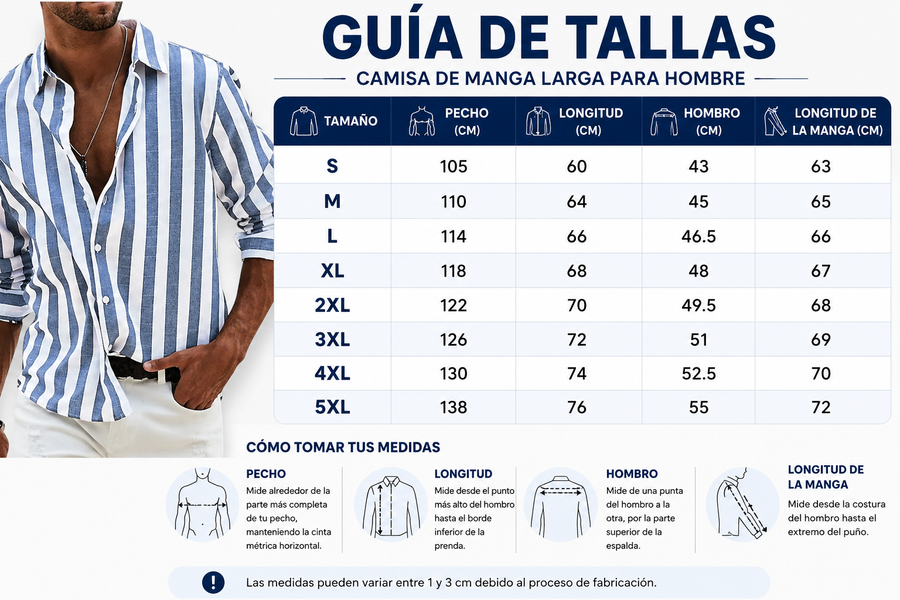 Guía de tallas