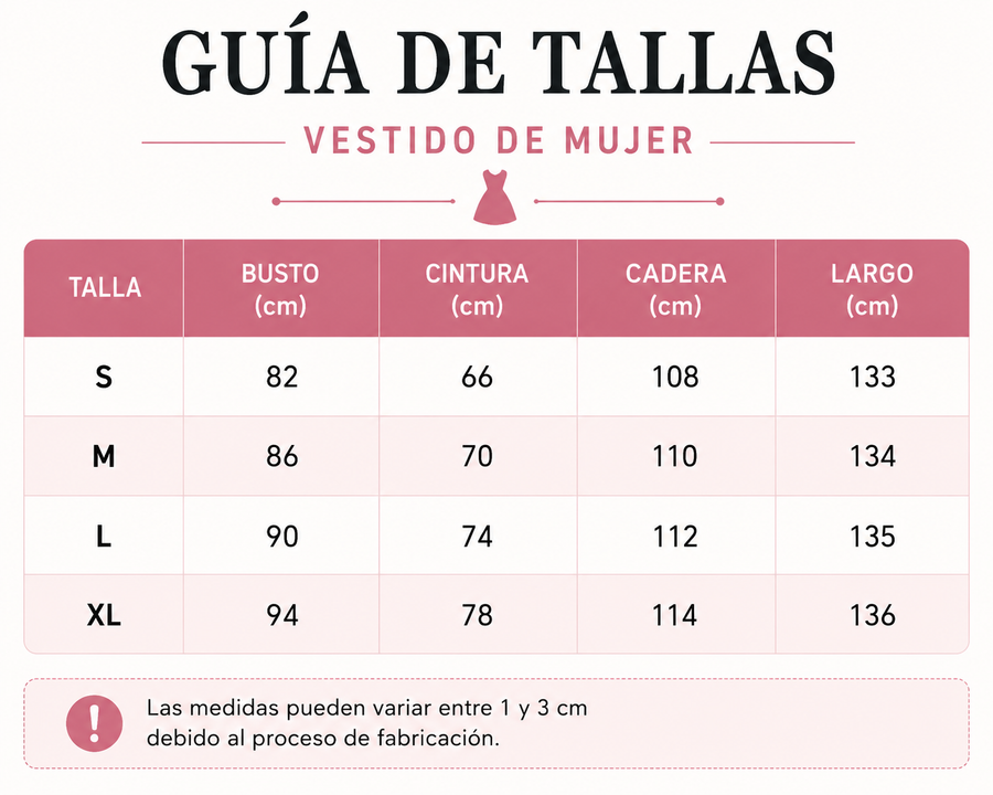 Guía de tallas