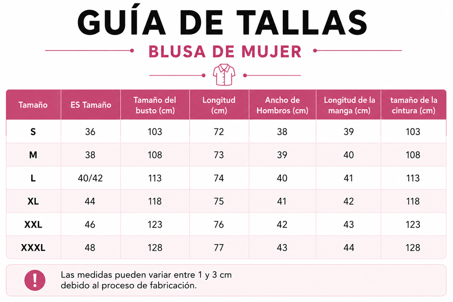 Guía de tallas